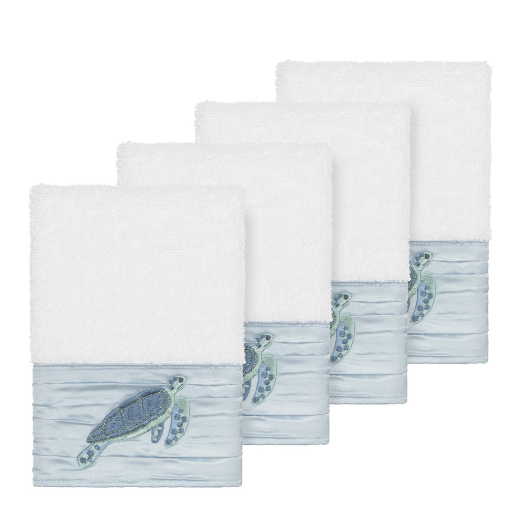 Mia Turkish Cotton Washcloth (Set of 4) Linum Home Textiles 