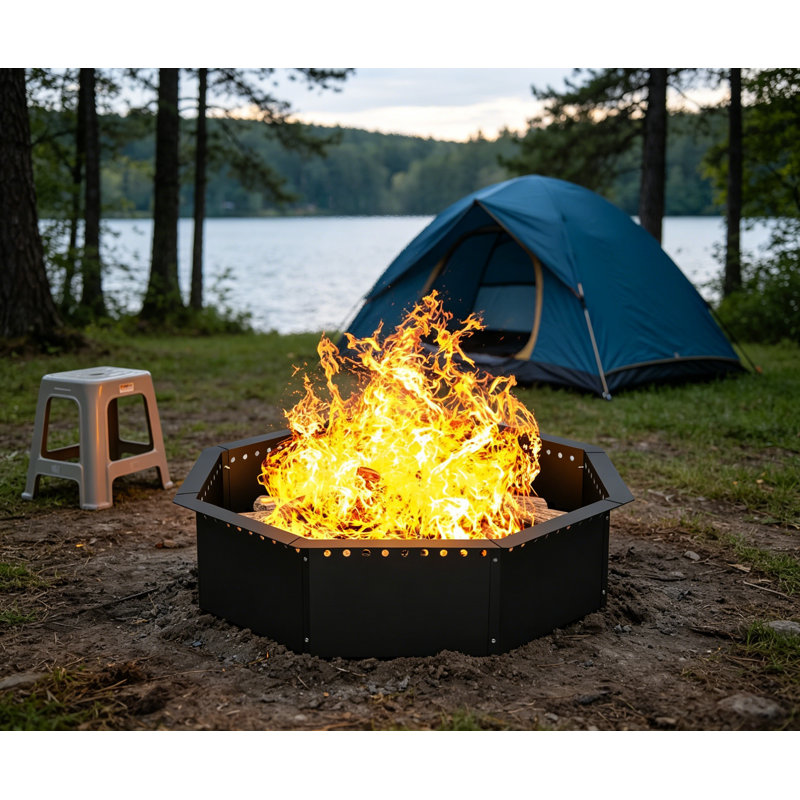 40in Outer 36in Inner Octagonal Smokeless Fire Pit Ring