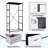4 Drawer Dresser for Bedroom, Narrow Chest of Drawers, Wooden Top and Study Iron Frame 18"x37.5"-(WxH)
