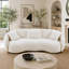 Canapé de salon Mid Century Modern Curved, canapé en tissu 4 places Boucle