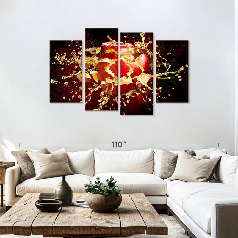 Yarlin Exploding Apple, 48" H x 75" W