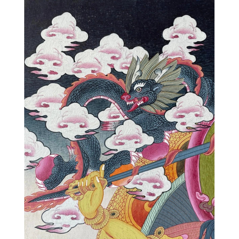 Manjushree Thangka (Brocadeless Thangka)