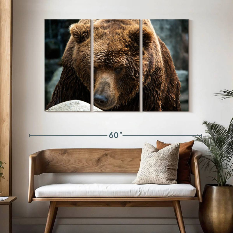 Brampt Kamchatka Brown Bear, 32" H x 50" W