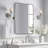 Modern Metal Tube Framed Rectangle Pivot Mirror Adjustable Tilting Bathroom Mirror-65135046-65135045