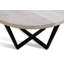 Oak Round Wood Top Dining Table with Steel Base
