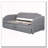 Twin Size Upholstered Daybed with Pop-Up Trundle & USB Charging Ports-1952304298