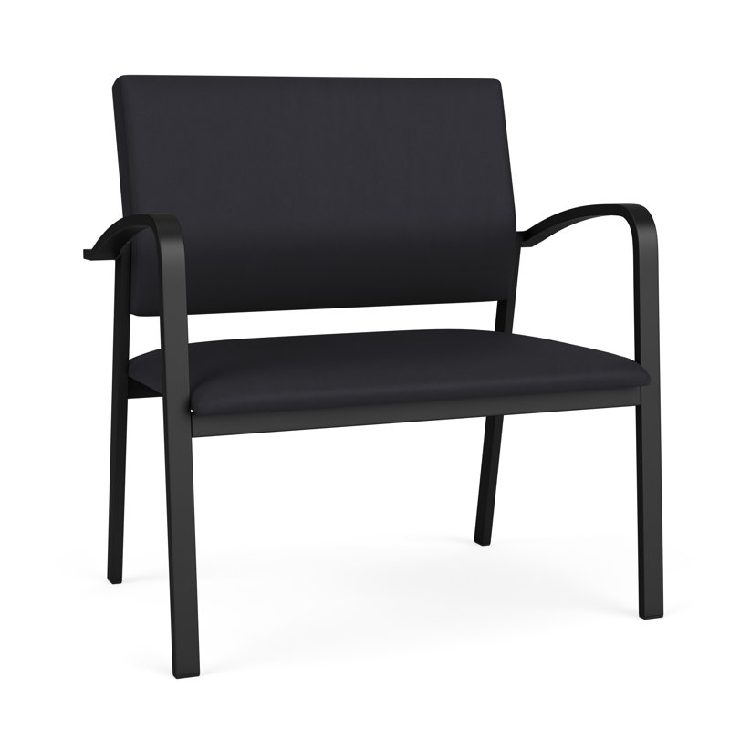 Fauteuil de réception Newport, Noir, Noir Patriot Plus - nettoyez le vinyle avec un lin