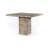  42" Natural Square Solid Wood Pedestal Base Dining Table