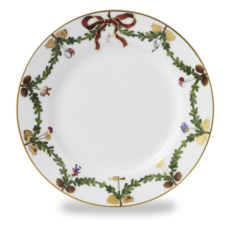 Royal Copenhagen Star Fluted Christmas Serving Bowl