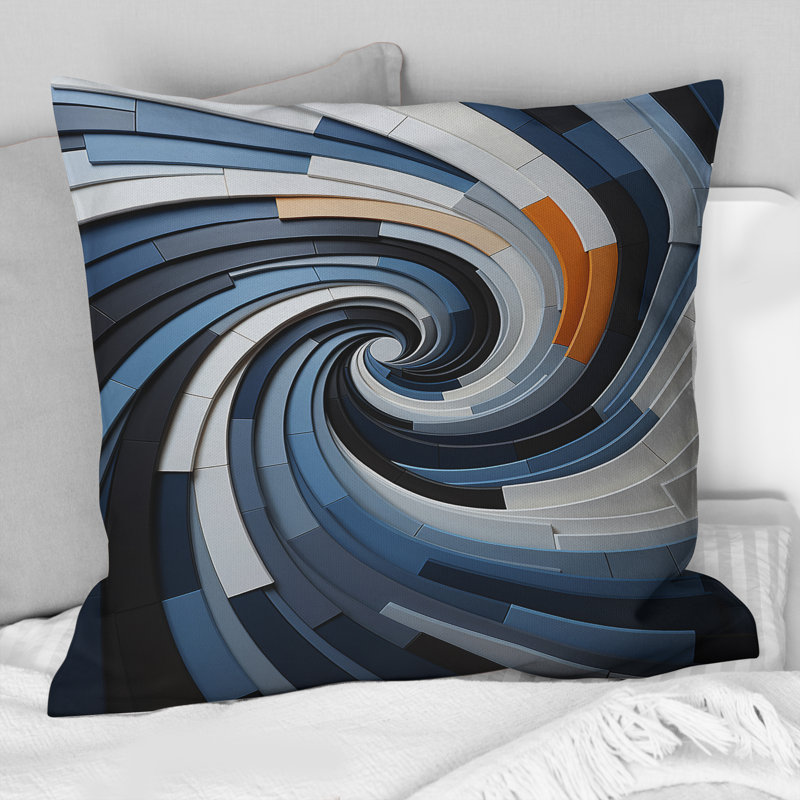 Coussin Geometric Spiral II - Abstract Spirals