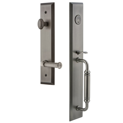 Fifth Avenue One-Piece Dummy Handleset with C Grip and Georgetown Lever