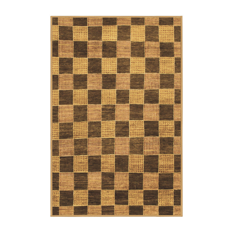 Checkered Indoor Rug, Rectangle 3' x 5'
