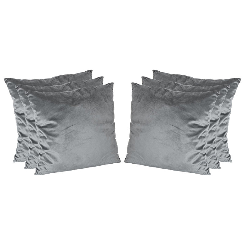 Square Scatter Cushion with Filling, Grey