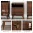 Breux Mid-Century Modern 6-Drawer Double Dresser for Bedroom, Wide Chest of Drawers, Contemporary Bedroom Furniture, 16.75" D x 52.50" W x 33" H, Cherry-54913644