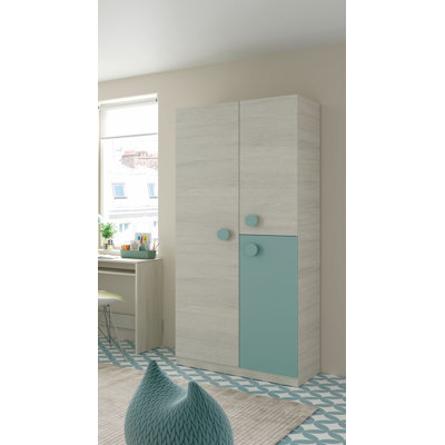 Hideaway 3 Door Manufactured Wood Wardrobe