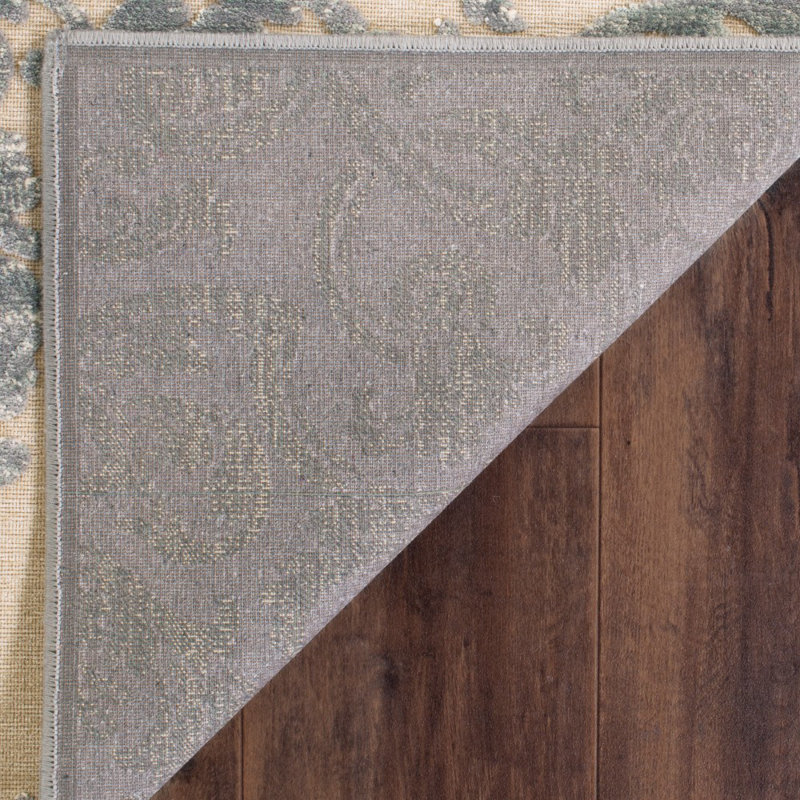 Paradise Grey/Multi Viscose Chenille Silk Rectangular Rug