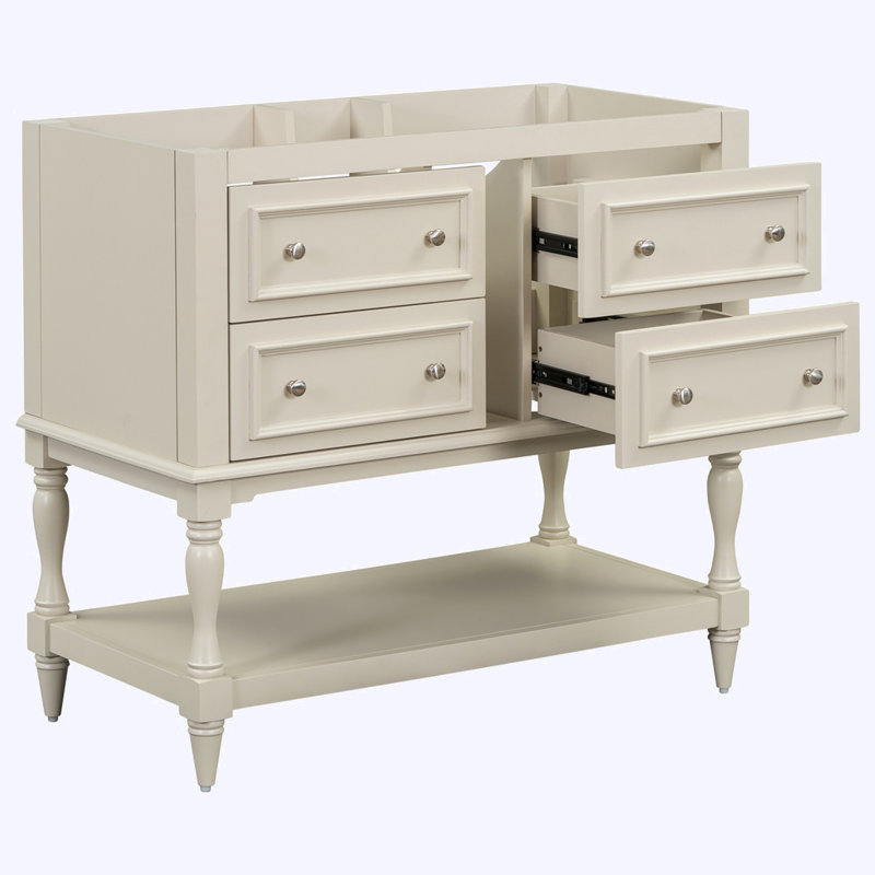 Bathroom Vanity Cabinet without Sink, Beige