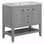 Meuble-lavabo simple 36 po avec comptoir en céramique Sherra-656512562