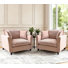 47'' W Oversized Armchair Deep Seat Single Sofa Accent Chair With Waist Pillow(Set Of 2)