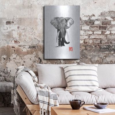 «Elephant 2» par Pechane sur métal