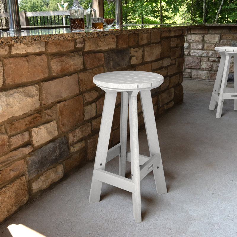 Tabouret de bar 15 po Preister, Blanc