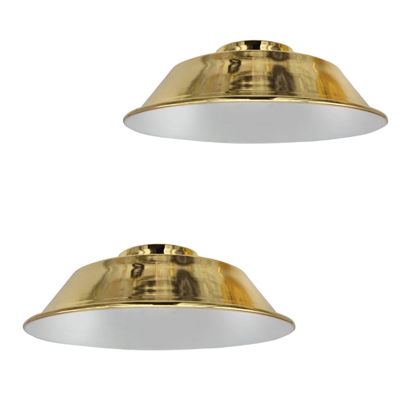 Lymas 10cm H Metal Bowl Lamp Shade ( Uno ), French Gold