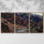 «Gorge Of The Petite Creuse» par Monet, reproduction sur toile 3 pièces-1001230920-1001230924