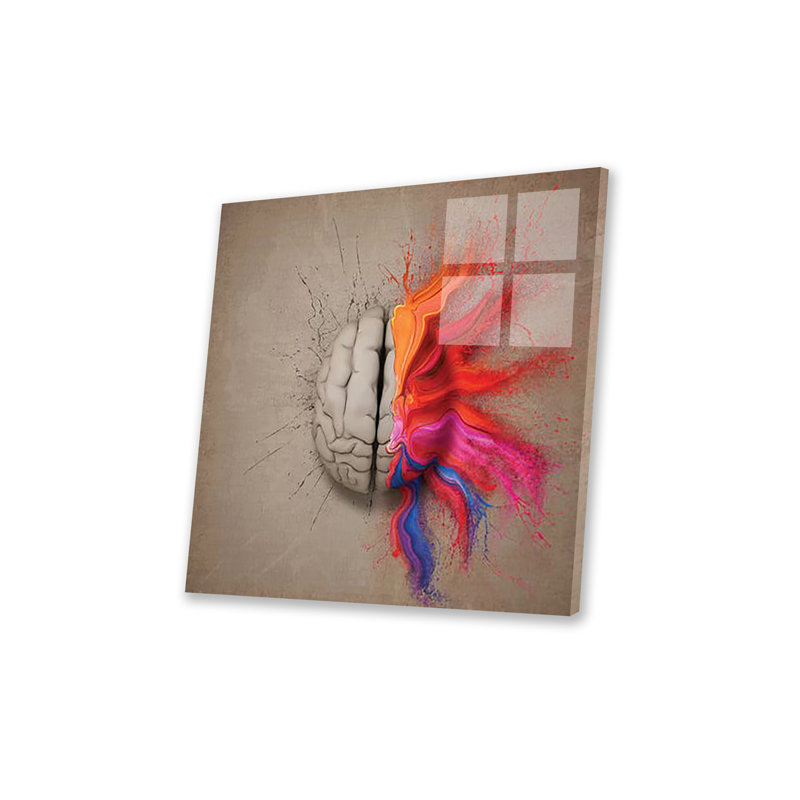 «The Creative Brain Print» sur verre acrylique, H 24 po x l 24 po x P 0,25 po