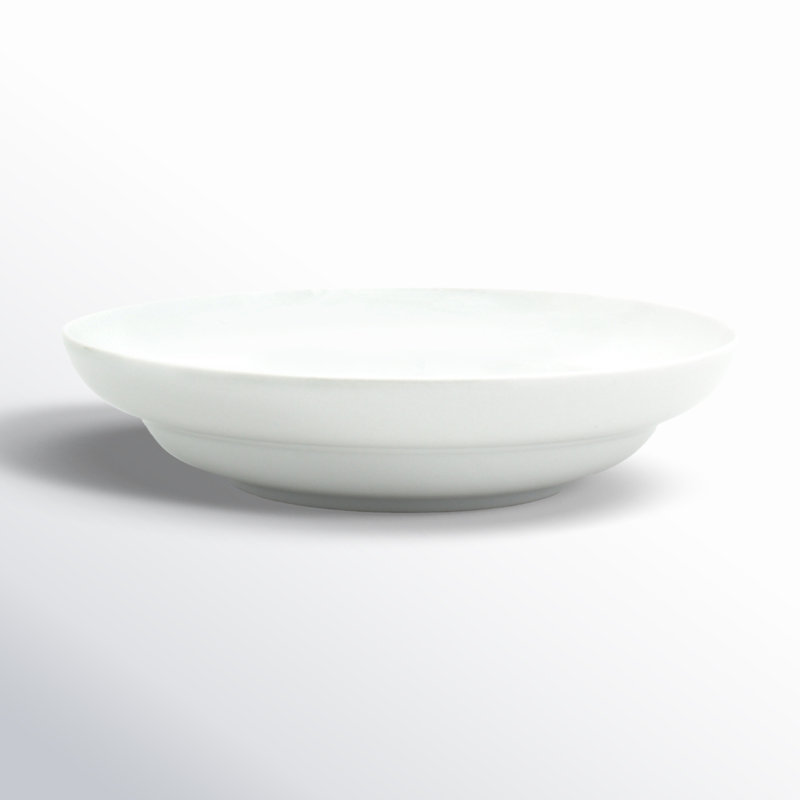 White Ceramic Round Pasta Bowl Set of Four