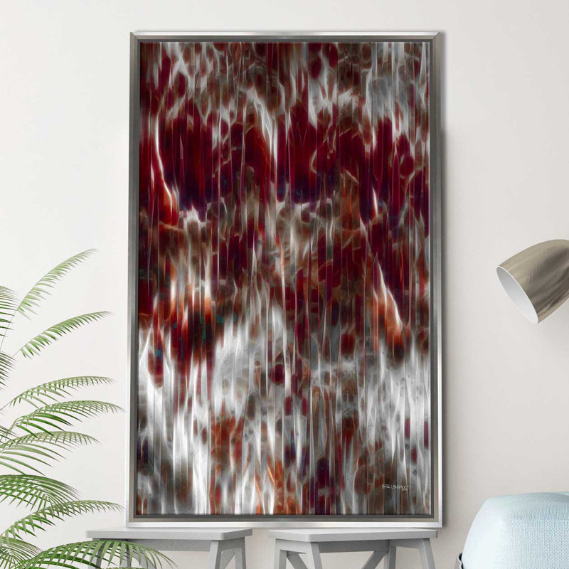 «A Contrite Spirit, Psalm 34:18» par Mark Lawrence, reproduction d'art, H 27,5 po x l 43,5 po x P 2 po, Cadre flottant argent