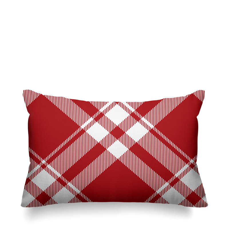 Coussin intérieur / extérieur Brooke, Rouge
