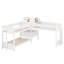 Lit simple superposé en forme de L avec bureau intégré, 4 tiroirs, ports USB et prise de courant-902639028