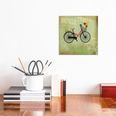 Bicycle Traffic - Wrapped Canvas Print