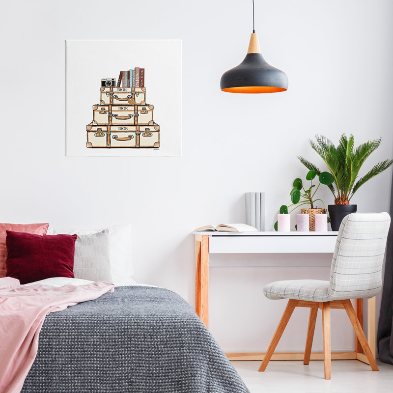 Toile crème à bagages, par Amanda Greenwood, H 17 po x l 17 po