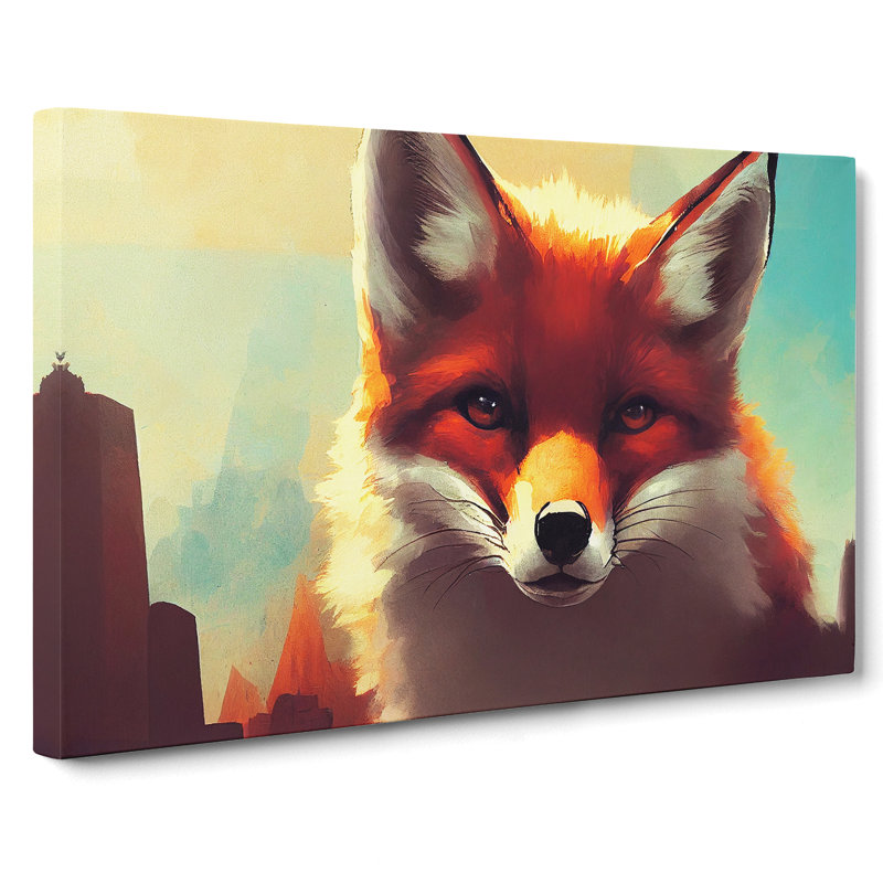 Unimaginable Fox - Wrapped Canvas Painting, 35cm H x 50cm W x 3cm D