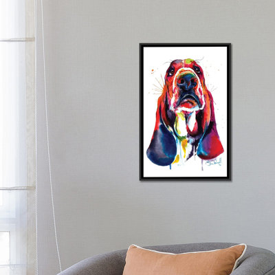 «Basset», reproduction d'impression sur toile