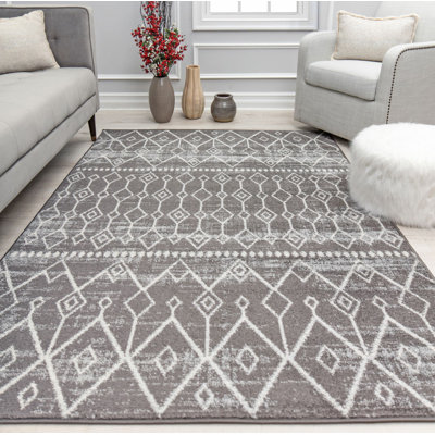 Tapis gris anthracite Ildiko Knox