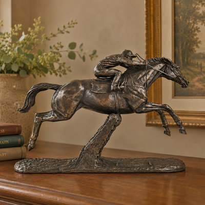 Animal Istbraq Racing Bronze Horse Figurine