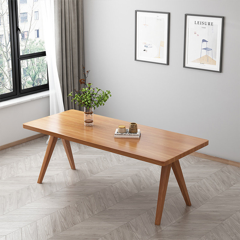 Table de salle à manger Burlywood, H 29,53 po x L 86,61 po x l 35,43 po
