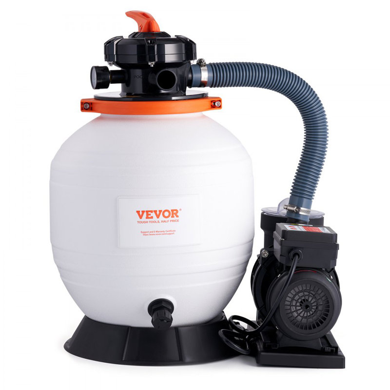Pompe à sable pour piscine hors terre, 14 pouces, 3000 GPH, 3/4 HP