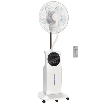 Pedestal Fan with Water Mist Spray