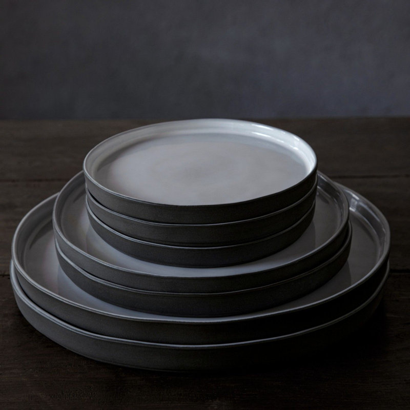 Lagoa Stoneware Salad/Dessert Plate, White