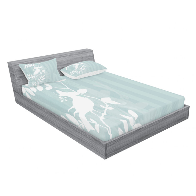 Ensemble de draps Bird Sittingon, Ensemble de drap pour grand lit avec drap-housse