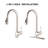 Single Handle Pull Down Kitchen Sink Faucet In Brushed Nickel, Scratch & Rust , High Arc Swivel Spout With Three - Function , Easy Clean Nozzles, Class Brass Body, For Big Kitchens Like Restaurants-968019688
