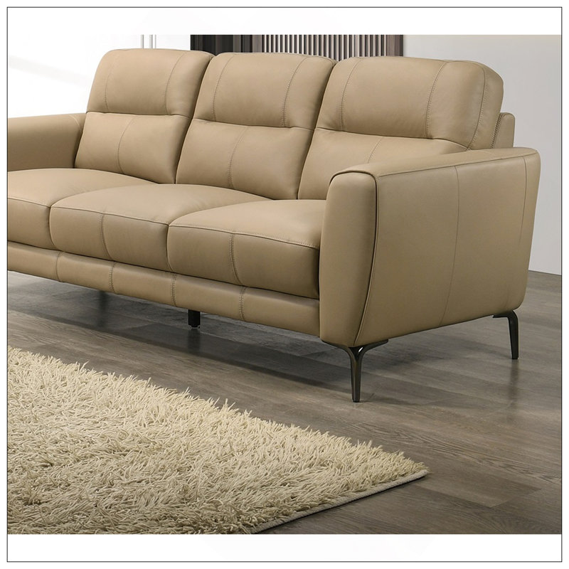 Canapé en cuir Taupe, Taupe