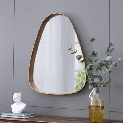 Miroir Irrgeular avec cadre en bois