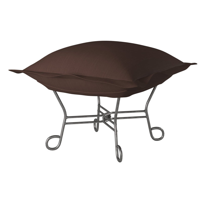 Upholstered Ottoman, Chocolate