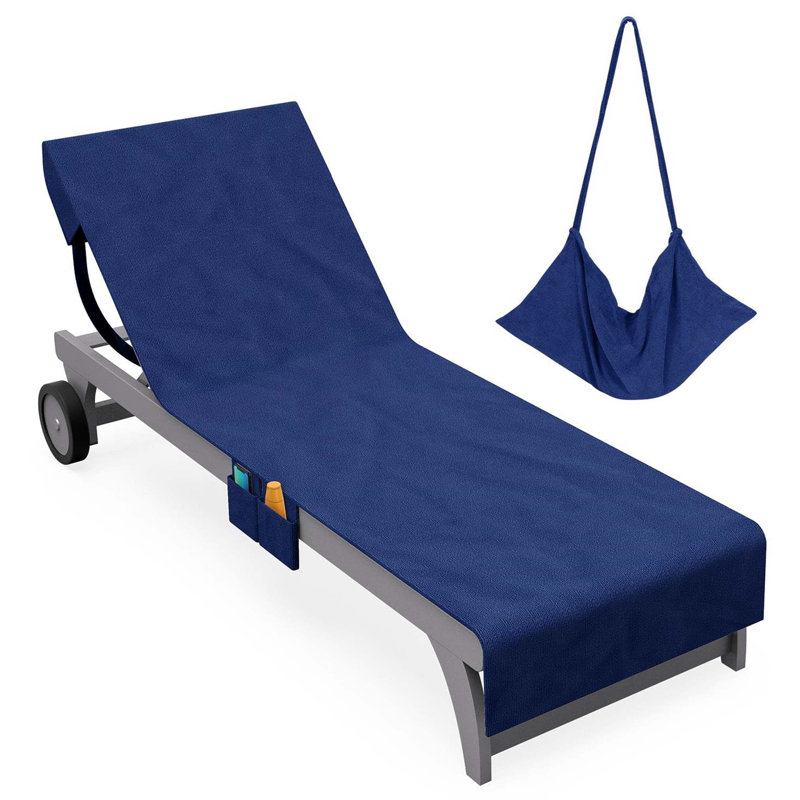 100% Cotton Beach Towel, Navy