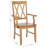 Yelena Double X-Back Arm Chair-1833408383