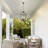Auralux 4-Light IP54 Waterproof Outdoor Hanging Lantern Pendant for Porch & Entryway